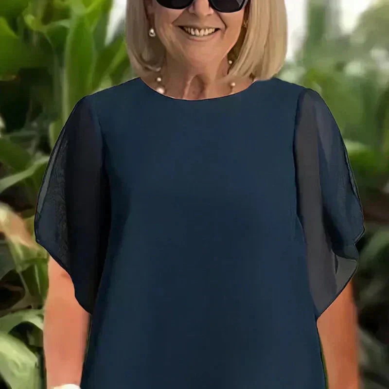 ✨SCONTO DEL 50% – Grazioso set di top irregolari 👗 Elegante set di pantaloni a gamba larga – Comodo e perfetto per la primavera