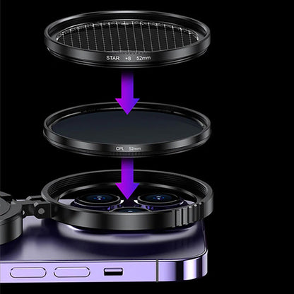 Lente magnetica 2 in 1 con filtro CPL e filtro stellar