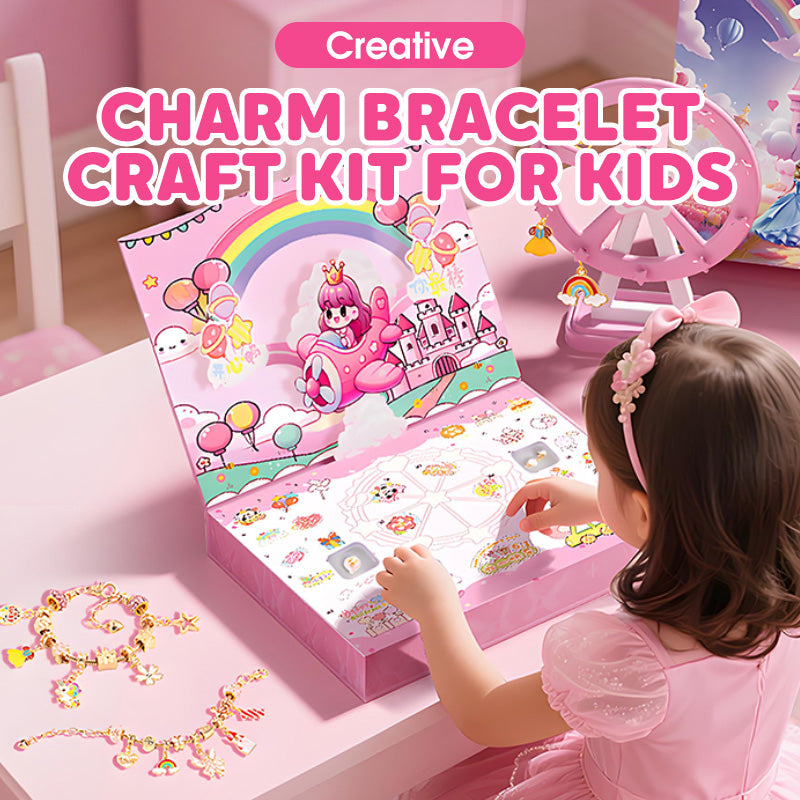 Kit Creativo per Creare Braccialetti con Ciondoli per Bambini