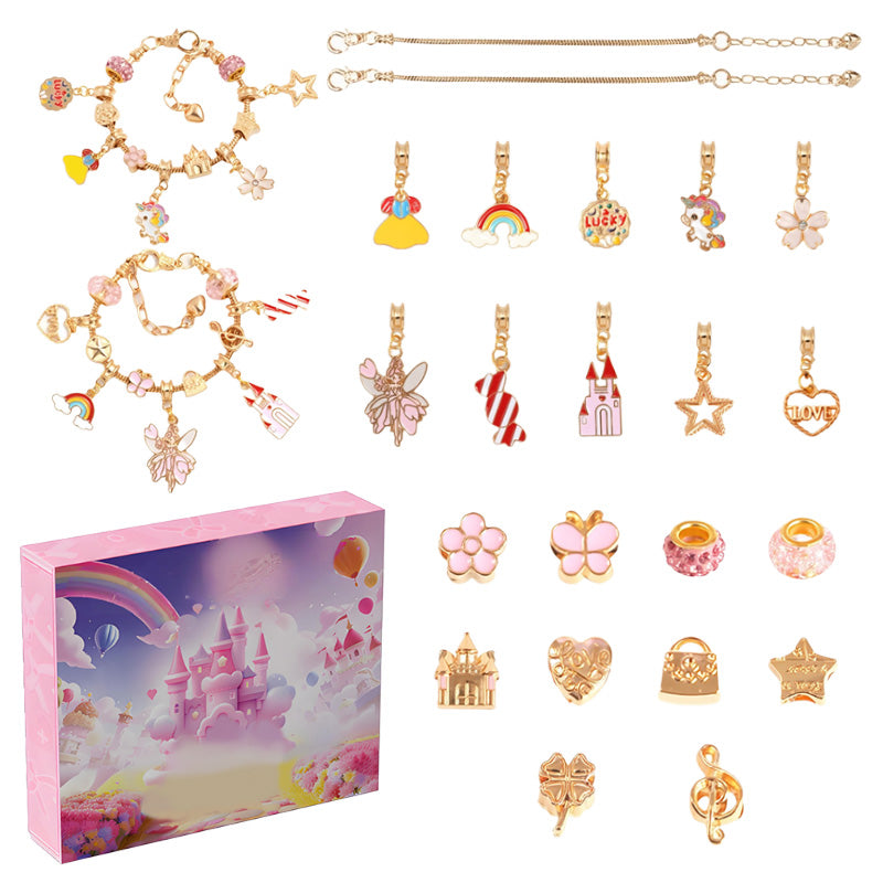 Kit Creativo per Creare Braccialetti con Ciondoli per Bambini