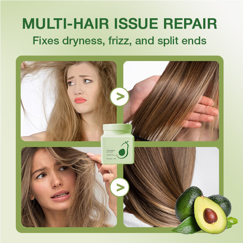 Maschera per capelli nutriente all'avocado