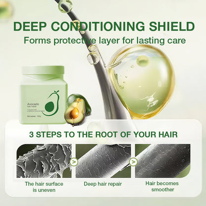 Maschera per capelli nutriente all'avocado