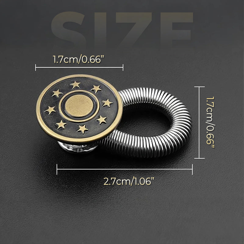 🏆Pulsante di estensione in metallo con molla per jeans🔩👖