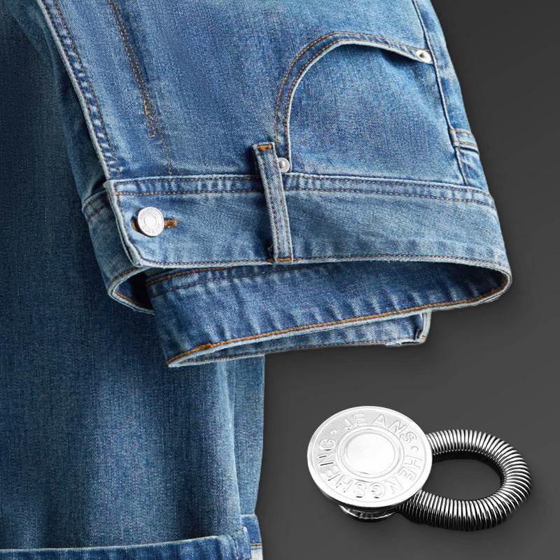 🏆Pulsante di estensione in metallo con molla per jeans🔩👖