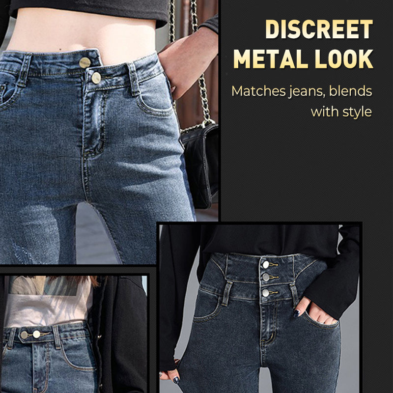 🏆Pulsante di estensione in metallo con molla per jeans🔩👖