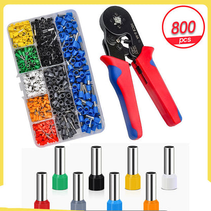 🔌 50% DI SCONTO ORA ! ⚡ Set di Terminali a Crimpare da 800 Pezzi – Installazione Rapida, Sigillo Sicuro & Organizzatore Professionale 🛠️