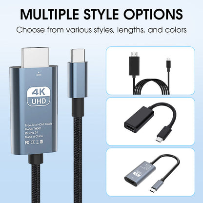Adattatore per display da 4K HD Type-C a HDMI