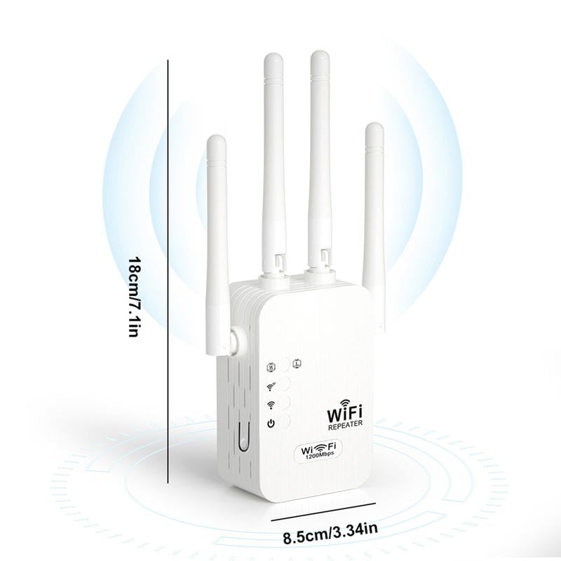 🎁Ultimo giorno: sconto del 49%! 🔥 Amplificatore Wi-Fi 2025 – 1200 Mbit/s, dual band (5 GHz / 2,4 GHz) 📶 Amplificazione massima del segnale – connessione stabile in tutta la casa!