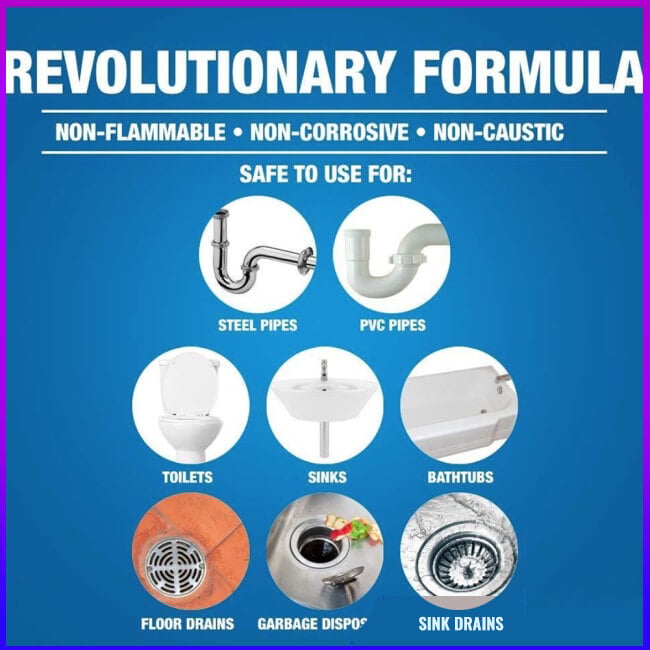⏳Sconto limitato del 50%💥Potente detergente per lavandini e scarichi