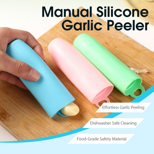Sbuccia aglio manuale in silicone