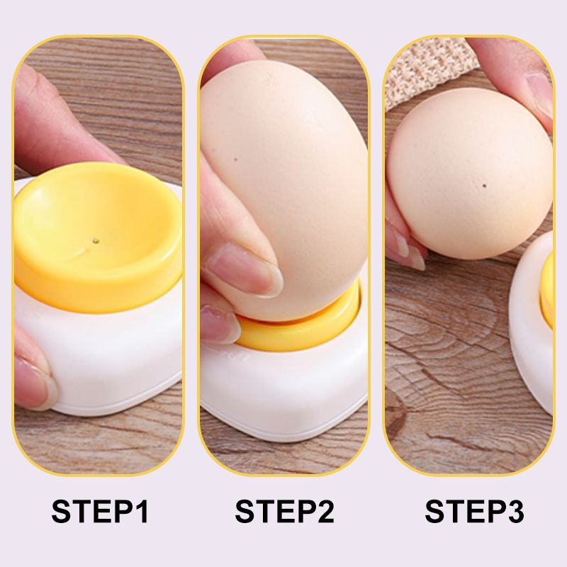 🥳SUPER OFFERTA 2026🥳💞50.000+ VENDUTI!⚡🥚 50% SCONTO! Foratore per uova con blocco di sicurezza – Struttura robusta, utilizzo semplice. Apre le uova in modo pulito – evita tagli accidentali durante la preparazione! 🛡️✨