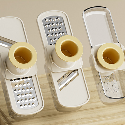 Mandolina da Cucina 3 in 1 - Lame Affilate per Tagli Perfetti, Compatta e Lavabile in Lavastoviglie