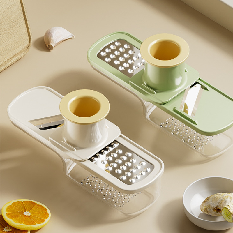 Mandolina da Cucina 3 in 1 - Lame Affilate per Tagli Perfetti, Compatta e Lavabile in Lavastoviglie