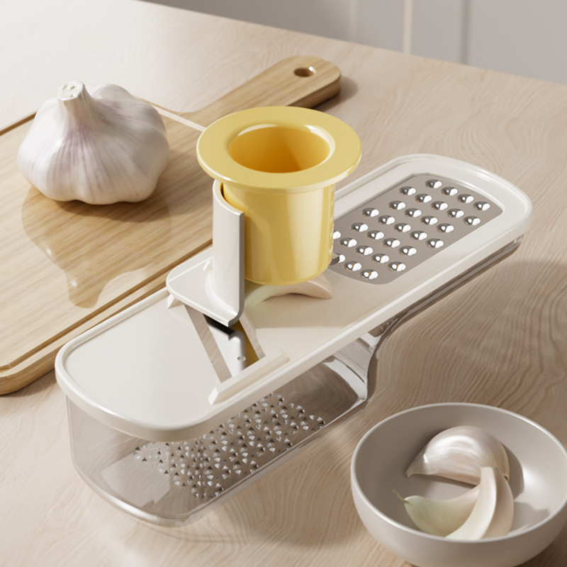 Mandolina da Cucina 3 in 1 - Lame Affilate per Tagli Perfetti, Compatta e Lavabile in Lavastoviglie