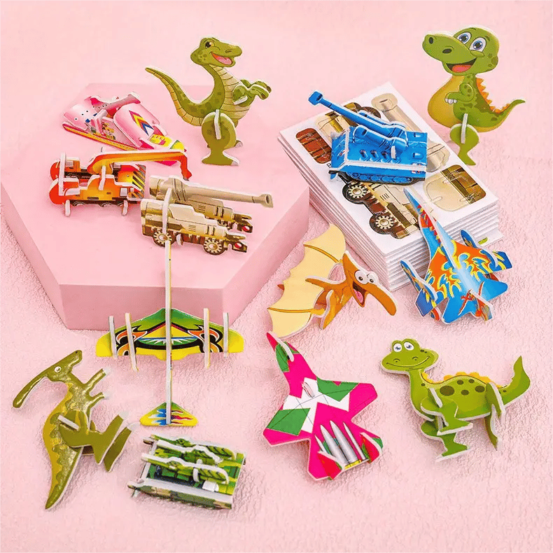 🔥Offerte speciali-🦋Puzzle 3D educativo con personaggi dei cartoni animati