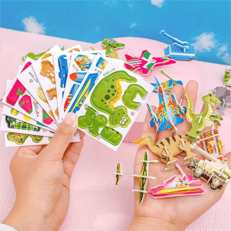 🔥Offerte speciali-🦋Puzzle 3D educativo con personaggi dei cartoni animati