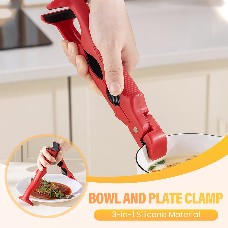 🍳✨ Pinza silicone 3 in 1 per cucina – Dì Addio alle scottature e ai troppi utensili! 🚫 Antiscivolo, resistente al calore fino a 230°C, solleva stoviglie + apribottiglie, salvaspazio ✨