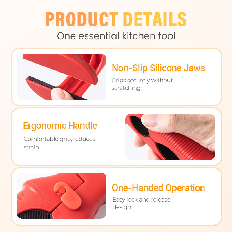 🍽️ 50% DI SCONTO! 🛡️ Clip in Silicone 3-in-1 – Fissa Ciotole e Piatti, Antiscivolo & Sicuro per Lavastoviglie 🧼