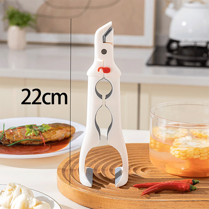 🍳✨ Pinza silicone 3 in 1 per cucina – Dì Addio alle scottature e ai troppi utensili! 🚫 Antiscivolo, resistente al calore fino a 230°C, solleva stoviglie + apribottiglie, salvaspazio ✨