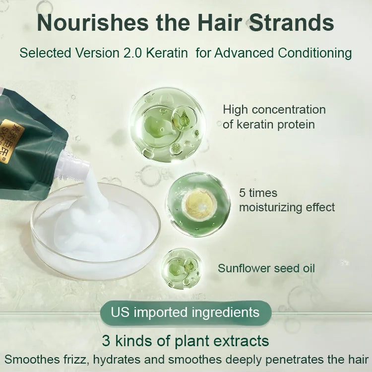 🔥 Vendita calda 50% di sconto 🔥  Polipeptide Keratina idratante liscia capelli danni crema di riparazione