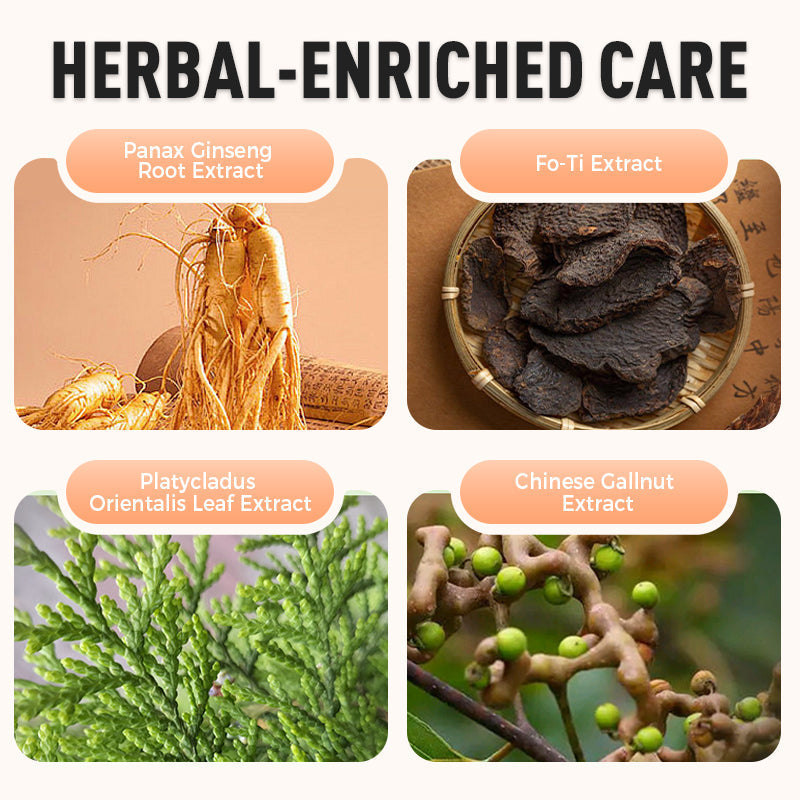 💆‍♀️🌿Tintura per capelli con estratti vegetali per capelli grigi