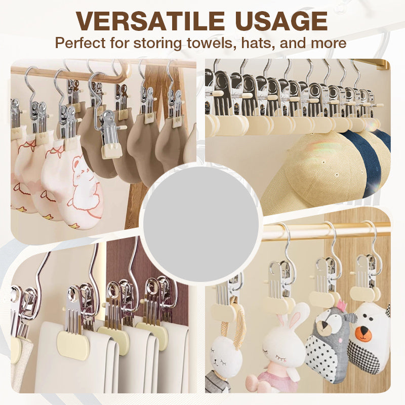 Ganci multifunzionali per bucato con clip