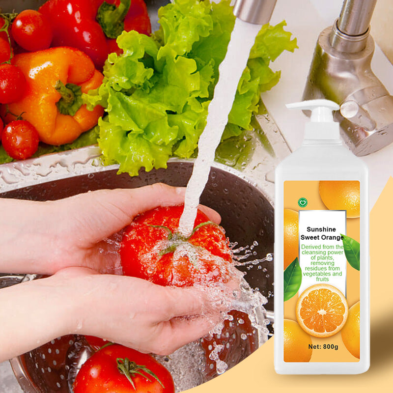 Detergente liquido per frutta e verdura