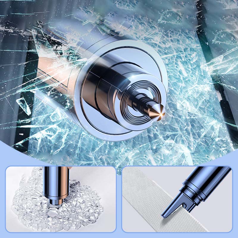 Attrezzo di Emergenza per Rompere il Finestrino e Tagliare la Cintura di Sicurezza