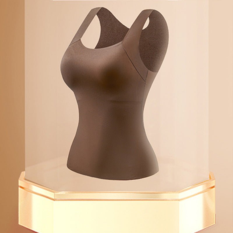 📢📢50% di sconto! Canottiera Termica da Donna con Reggiseno Integrato – Calda, Elastica & Senza Ingranzie ❄️❤️