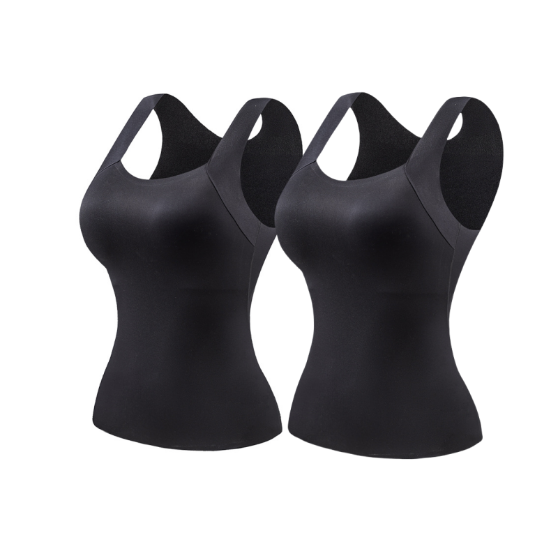 📢📢50% di sconto! Canottiera Termica da Donna con Reggiseno Integrato – Calda, Elastica & Senza Ingranzie ❄️❤️