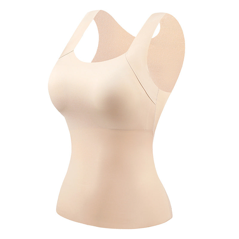 📢📢50% di sconto! Canottiera Termica da Donna con Reggiseno Integrato – Calda, Elastica & Senza Ingranzie ❄️❤️