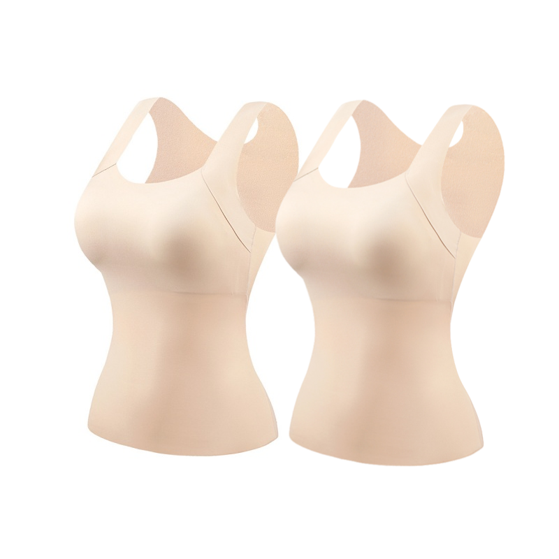 📢📢50% di sconto! Canottiera Termica da Donna con Reggiseno Integrato – Calda, Elastica & Senza Ingranzie ❄️❤️