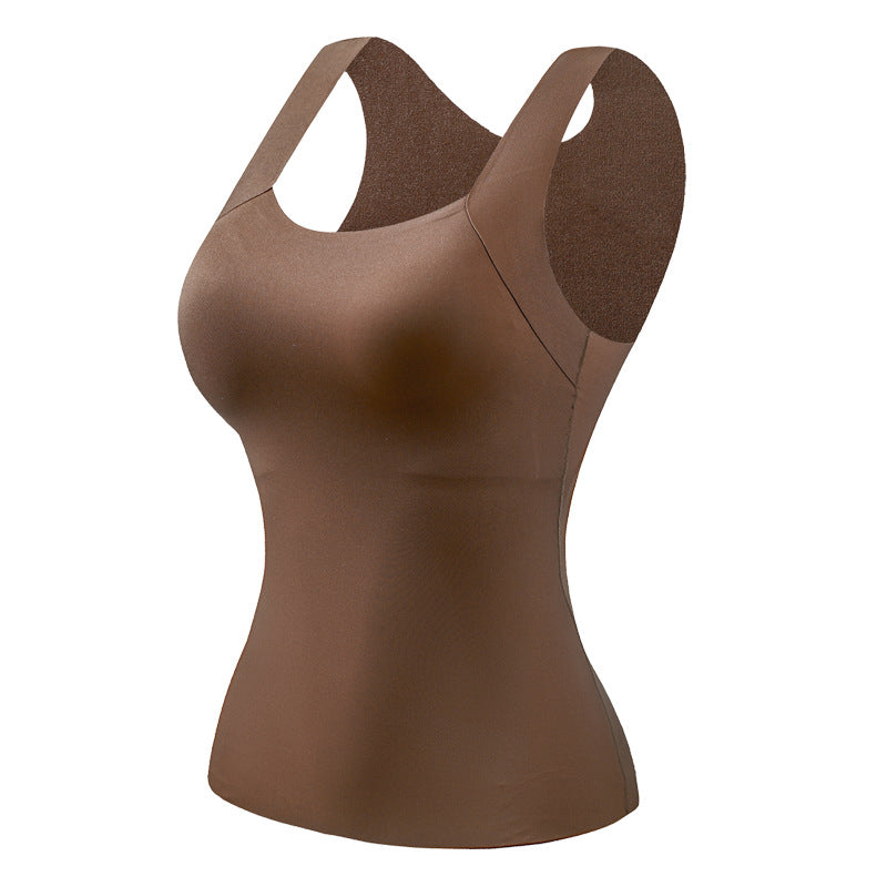 📢📢50% di sconto! Canottiera Termica da Donna con Reggiseno Integrato – Calda, Elastica & Senza Ingranzie ❄️❤️