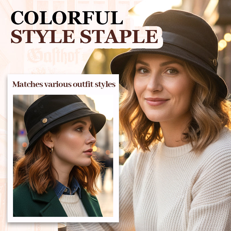 Cappello Pescatore in Velluto a Coste Retrò