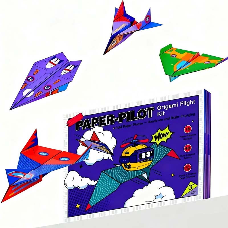 ✈️ SCONTO 50% ORA! ✨ Kit Aeroplani di Carta Fai da Te - Costruisci e Lancia 16 Modelli, Giocattolo STEM Educativo per Bambini 6-12 Anni 🎯🧠