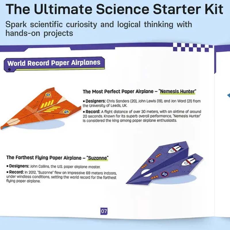 ✈️ SCONTO 50% ORA! ✨ Kit Aeroplani di Carta Fai da Te - Costruisci e Lancia 16 Modelli, Giocattolo STEM Educativo per Bambini 6-12 Anni 🎯🧠