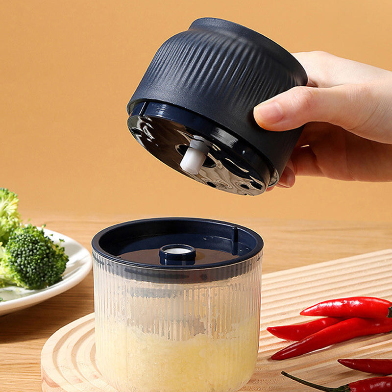 🧄 50% KORTING! 🔪 Elektrische Knoflookhakker – Mini Draagbare Groentehakker – Snel & Krachtig, Eenvoudig Schoon te Maken & USB Oplaadbaar 🥗