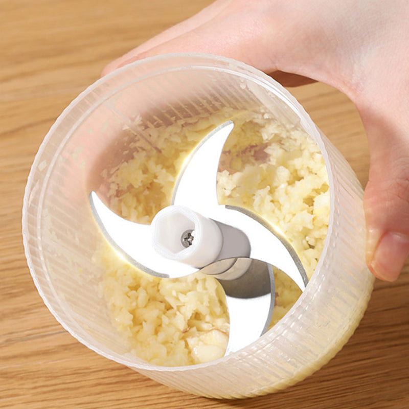 🧄 50% KORTING! 🔪 Elektrische Knoflookhakker – Mini Draagbare Groentehakker – Snel & Krachtig, Eenvoudig Schoon te Maken & USB Oplaadbaar 🥗