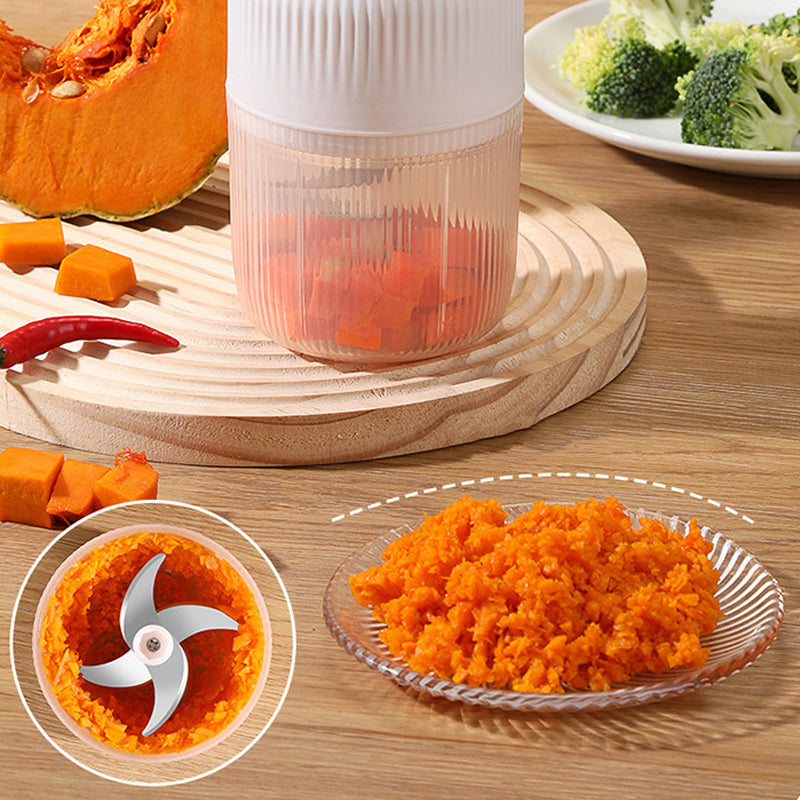🧄 50% KORTING! 🔪 Elektrische Knoflookhakker – Mini Draagbare Groentehakker – Snel & Krachtig, Eenvoudig Schoon te Maken & USB Oplaadbaar 🥗