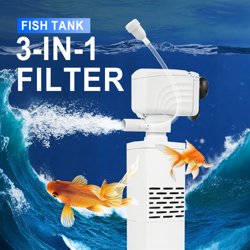 🔥Vendita calda 50% di sconto💃Filtro 3 in 1 per acquari: filtrazione, ossigenazione e pompaggio dell'acqua