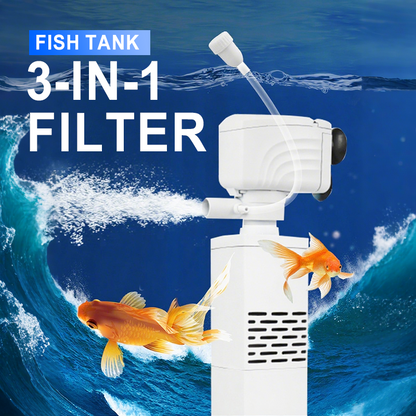 🔥Vendita calda 50% di sconto💃Filtro 3 in 1 per acquari: filtrazione, ossigenazione e pompaggio dell'acqua