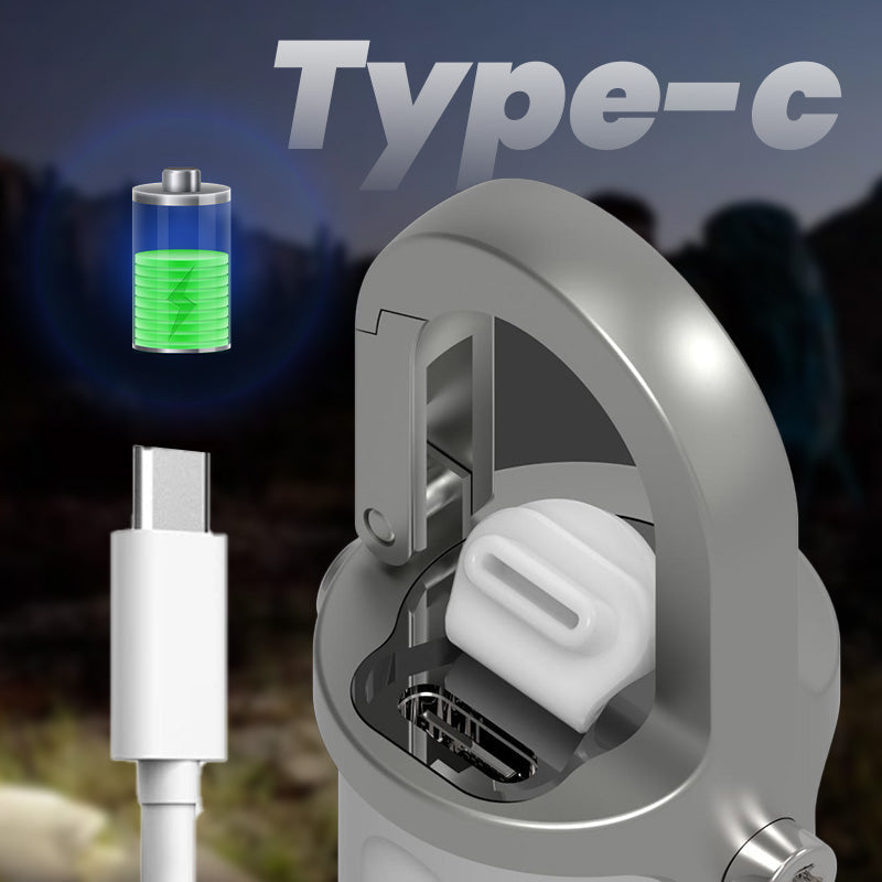 Torcia Portachiavi Impermeabile Mini da 1200LM Super Luminosa