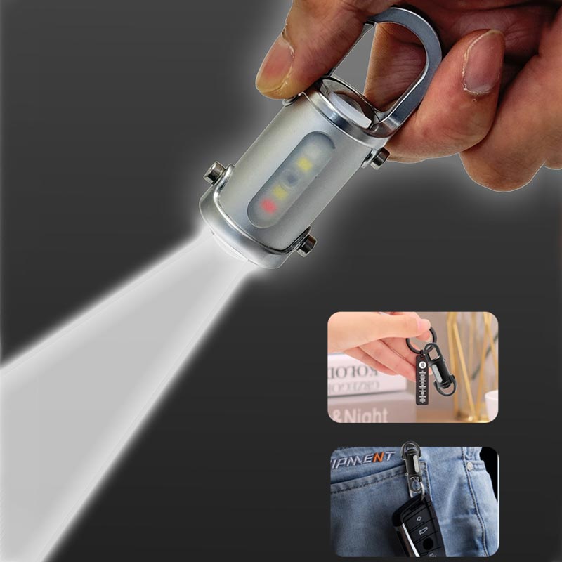 Torcia Portachiavi Impermeabile Mini da 1200LM Super Luminosa