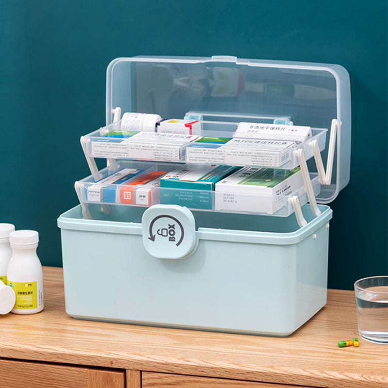 Contenitore multiuso per medicinali di grande capacità per uso domestico