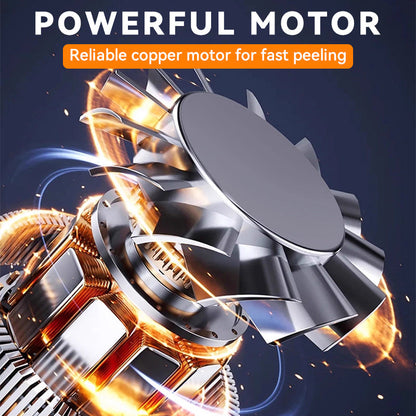 🎄✨SCONTO DEL 60%! 🍇🧄 Pelapatate elettrico trasparente per frutta e verdura: veloce, facile ed efficiente. Perfetto per le faccende quotidiane in cucina!