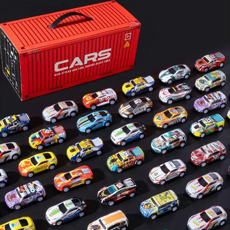 🎅Promozione di Natale: 49% DI SCONTO🎁48 mini auto pull-back con set garage integrato