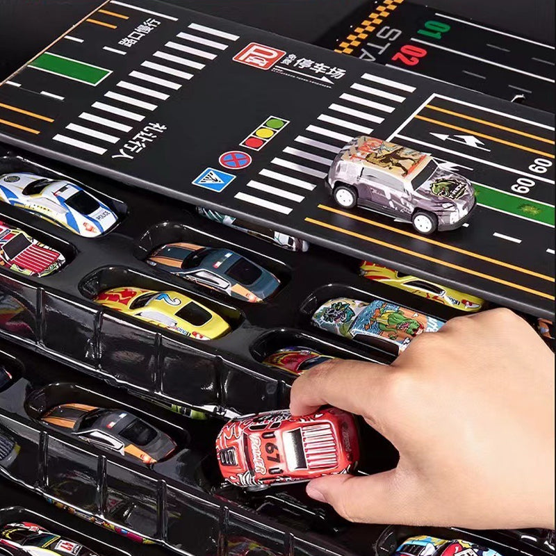 🎅Promozione di Natale: 49% DI SCONTO🎁48 mini auto pull-back con set garage integrato