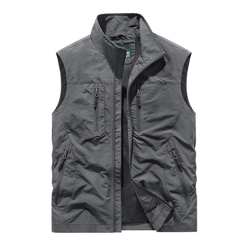 🧥👕Gilet oversize senza maniche da uomo con tasche