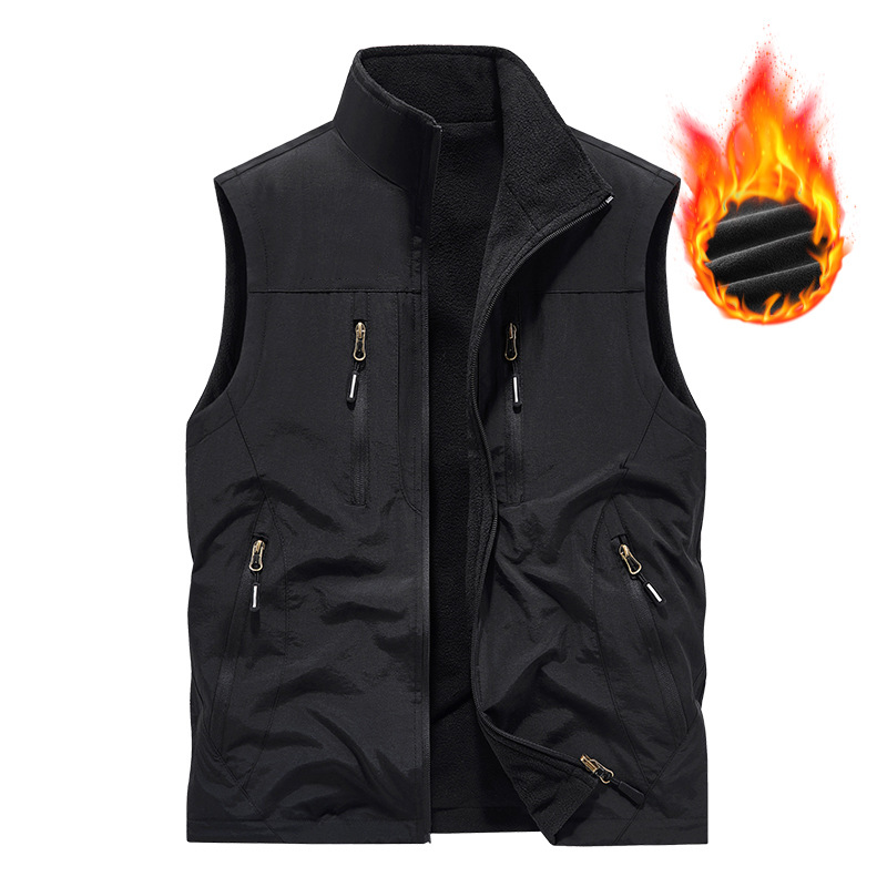 🧥👕Gilet oversize senza maniche da uomo con tasche
