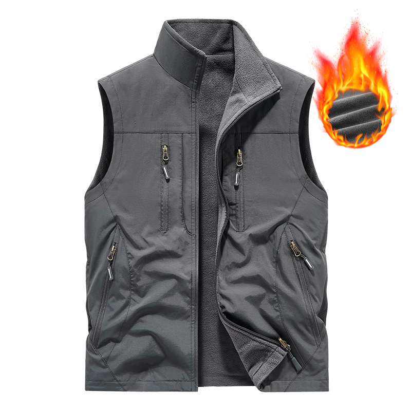 🧥👕Gilet oversize senza maniche da uomo con tasche